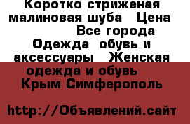 Коротко стриженая малиновая шуба › Цена ­ 10 000 - Все города Одежда, обувь и аксессуары » Женская одежда и обувь   . Крым,Симферополь